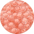 Perle tonde in acrilico fatte a mano con anima rosa corallo per gioielli fai da te - 14mm / Confezione da 30 / Rosa Arancio / Perle trasparenti