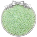 Hellgrüne 4mm Glasperlen mit Perlglanz-Effekt für DIY-Schmuckherstellung und Basteln - 2mm, 10g/Packung (ca. 900 Stk.) / Grasgrün
