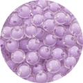 Perline acriliche lilla smerigliato a doppio strato per gioielli DIY e ciondoli - 14mm / Confezione da 30 / Viola / Perle trasparenti