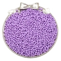 Perles rondes en acrylique lilas de 3mm pour création de bijoux avec plateau - 3mm Trou Environ 1mm 500g/Paquet (Environ 45000 Pcs) / Violet