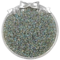 4mm irisierende blau-violette Glasperlen für DIY-Schmuck und Armbandherstellung - 2mm, 10g/Packung (ca. 900 Stk.) / Smaragdgrün