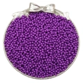 Perles en acrylique violettes de 3mm et 4mm pour la fabrication de bijoux DIY - 3mm Trou Environ 1mm 500g/Paquet (Environ 45000 Pcs) / Violet foncé