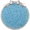 4mm hellblaue irisierende Glasperlen für DIY Schmuckherstellung in Silberschale - 2mm, 10g/Packung (ca. 900 Stk.) / Aquablau