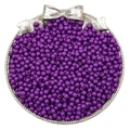 Massieve paarse ronde acryl kralen voor DIY sieraden op een decoratief zilver dienblad - 4mm (Ongeveer 15000 Stuks) / Donkerpaars