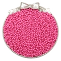 Perles rondes en acrylique rose foncé 3mm et 4mm pour la création de bijoux DIY - 3mm Trou Environ 1mm 500g/Paquet (Environ 45000 Pcs) / Rose rouge