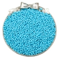 Perles acryliques bleu ciel 3mm pour création de bijoux DIY dans un plateau argenté - 3mm Trou Environ 1mm 500g/Paquet (Environ 45000 Pcs) / Bleu clair