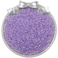 2mm hellviolette Glasperlen mit AB-Glanz auf einem silbernen Schmuckteller für DIY - 2mm, 10g/Packung (ca. 900 Stk.) / Flieder
