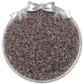 4mm irisierende braunviolette Glasperlen für die Herstellung von DIY-Schmuck - 2mm, 10g/Packung (ca. 900 Stk.) / Tungbraun