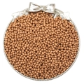 Perles rondes en acrylique marron 3/4mm pour bijoux DIY dans un plateau argenté - 3mm Trou Environ 1mm 500g/Paquet (Environ 45000 Pcs) / Marron