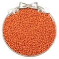 Perles en acrylique orange vif de 3/4mm pour bijoux DIY dans un plateau décoratif - 3mm Trou Environ 1mm 500g/Paquet (Environ 45000 Pcs) / Rouge Orangé