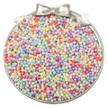 Mélange de perles rondes en acrylique de 3/4mm pour bijoux et loisirs créatifs - 3mm Trou Environ 1mm 500g/Paquet (Environ 45000 Pcs) / Couleur macaron
