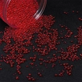 Polished transparent red bubble glass beads for DIY handicraft and resin filling - 2-3.5mm Diameter (450g/Pack) / Red
