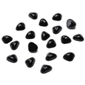 Narices de seguridad triangulares negras brillantes para peluches y muñecas DIY - 13x17mm (50 Piezas/Paquete) / Negro