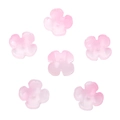 Abalorios flores de cristal degradado rosa 12mm para horquillas y joyería artesanal - 12mm (10 uds/paquete) / Rosa Espuma