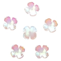 Cuentas de pétalos de flores iridiscentes de colores mixtos para joyas DIY 6 piezas - 12mm (10 uds/paquete) / Colorido Importado