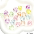 Colorful 15x11mm acrylic heart beads in mixed candy tones for DIY jewelry making - Duck / 15x11mm, 20 Pieces/Pack