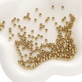 Polierte goldene Edelstahl-Abstandshalter-Perlen für DIY-Schmuck und Halsketten - Ca. 4mm (10 Stück/Packung) / Gold