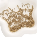 Polierte goldene Edelstahl-Abstandshalterperlen mit Löchern für DIY-Schmuck - Ca. 2.5mm (20 Stück/Packung) / Gold