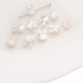 Cuentas de nácar blanco en forma de conejo con agujeros horizontales para bisutería - Cabeza de Conejo (Agujero Horizontal) / 7x9mm (1 Pieza/Paquete) / Concha Blanca