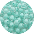 Perline in acrilico traslucido con anima verde menta per la creazione di gioielli - 10mm / Perle trasparenti / 50 Pezzi/Confezione / Verde