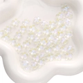 Iridescent cherry blossom beads for DIY jewelry and hair accessories crafting - 11mm / 10 Pieces Pack / Imported Colorful