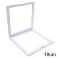 Witte 18cm PE-film zwevende displaybox voor sieraden anti-oxidatie opslag - 18x18cm / Wit