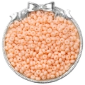 Perles en verre dépoli rose pêche doux pour la création de bijoux et projets DIY - 10g/Paquet (Env. 70 Pcs) / Orange