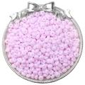 Perles d'abaque en verre violet clair dépoli pour la création de bijoux DIY à la main - 10g/Paquet (Env. 70 Pcs) / Violet Pâle