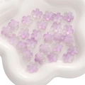 Perles de fleurs de cerisier violet givré en résine pour la création de bijoux DIY - 15mm / Lot de 10 / Violet Dégradé