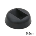Zwarte 5,5 cm ronde basisstandaard voor PE-film sieradendisplaybox en opbergdoos - Basis / 5.5x5.5cm / Zwart