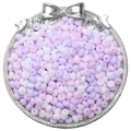 Perles de verre dépoli lilas et rose pastel pour la création de bijoux DIY et artisanat - 10g/Paquet (Env. 70 Pcs) / Violet