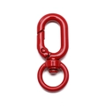 Moschettone girevole rosso vivace per accessori fai da te con rotazione a 360 gradi - 16x39mm / Rosso