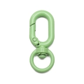 Light green alloy lobster clasp swivel snap hook for DIY keychains and bag accessories - 16x39mm / Green