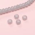 8x5mm light purple glass abacus beads for DIY jewelry making and beaded bracelets - 8x5mm / 25 Pcs/Pack / Gray