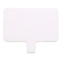Patch de lanière de téléphone en velours blanc en forme de T pour coques DIY - Blanc