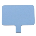 Light blue T-shaped fabric phone lanyard patch connector made of durable synthetic fiber - Blue