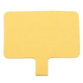 Bright yellow fabric phone tether tab with durable T-shaped connector for lanyards - Yellow