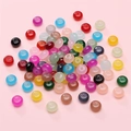 Cuentas de vidrio 8x5mm tipo ábaco para joyería DIY en varios colores vibrantes - 8x5mm / 50 Piezas/Paquete / Colores Mezclados al Azar