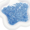 Hellblaue transparente 2mm Glasperlen zum DIY-Weben von handgemachtem Schmuck - Cyanblau