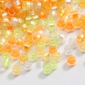 Γυάλινες χάντρες 2.5mm με ασημί εσωτερικό για DIY κοσμήματα και αξεσουάρ κινητού - 2.5mm Τρύπα 1mm 10g Σακούλα Περίπου 720 Χάντρες / Κίτρινη Σειρά