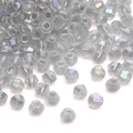 Faceted light gray AB crystal glass bicone beads for DIY jewelry making and crafts - 10g/Pack (Approx. 135 Pieces) / Gray