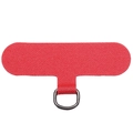 Durable red Oxford cloth phone lanyard patch with silver D-ring metal connector - Red 1 Piece/pack