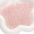 Polished 10mm faceted pink quartz beads for DIY handmade bracelet and necklace - Peach Blossoms Abloom / 10mm (10 Pcs/Pack)