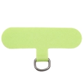 Neon green Oxford fabric phone lanyard patch with silver D-ring for phone cases - Grass Green 1 Piece/pack / Approx 6x2.8cm