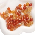 10mm faceted red dragon vein agate beads for DIY handmade jewelry and necklaces - Smiling Like a Flower / 10mm (10 Pcs/Pack)