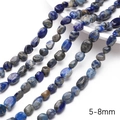 Strand of 5-8mm natural irregular lapis lazuli beads for DIY jewelry making - 38cm/Strand (Approx. 1mm Hole, 45-60 Beads) / Lapis Lazuli