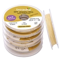 0.3mm light gold 1x7 strand nylon coated stainless steel DIY jewelry wire 50m spool - 0.3mm (50 Meters/Roll) / Light gold