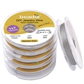 0.3mm 7-strand stainless steel jewelry wire in steel color with nylon coating - 0.3mm (50 Meters/Roll) / Steel
