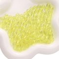 Translucent yellow striped acrylic beads for DIY handmade bracelets and jewelry making - Yellow / 6MM (200 Pieces/Pack)