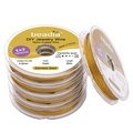 Fil de perlage DIY 0,6mm en acier inoxydable doré 1x7 brins pour bijoux et colliers - 0.6mm (30 Mètres/Rouleau) / Or